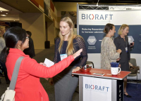 Exhibit Hall, BioRAFT booth, 2017 ABSA International Conference