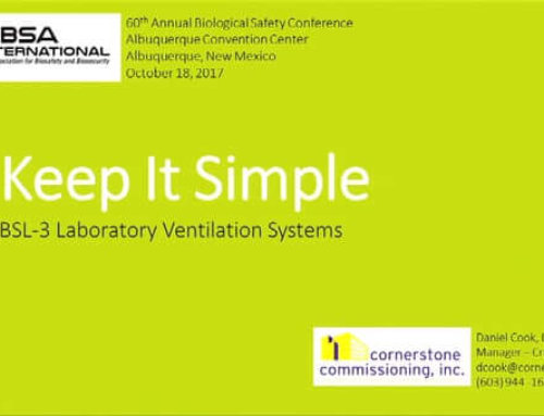 ABSA1717A – Keep It Simple—BSL-3 Laboratory Ventilation Systems