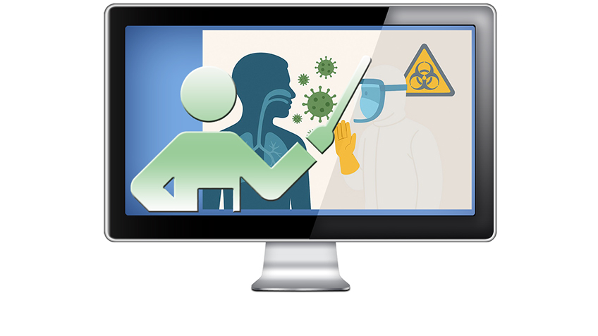 Graphic for Webinar 2V. Host Pathogen Interactions for Biosafety Professionals