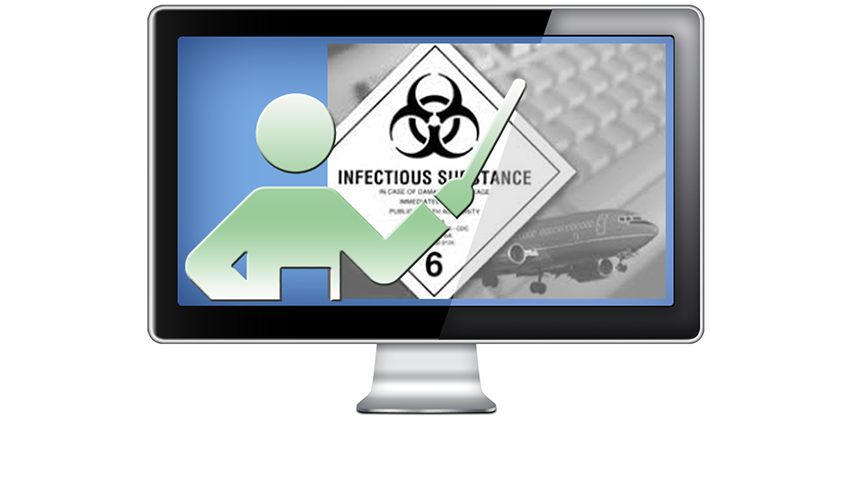 Graphic for Webinar 3V. IATA Infectious Substance Shipping Certification